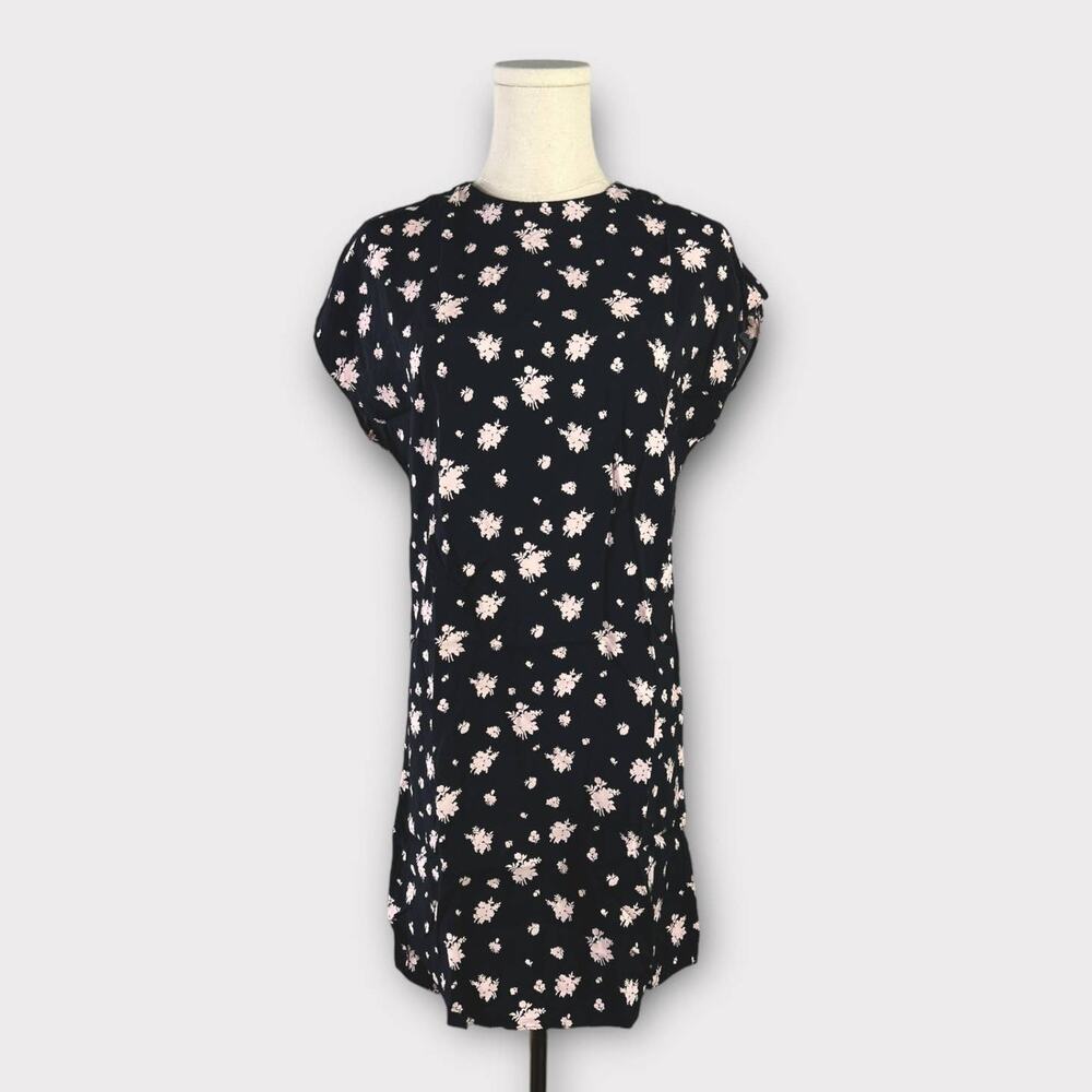 & Other Stories Floral Short Sleeve Mini Dress Size 2